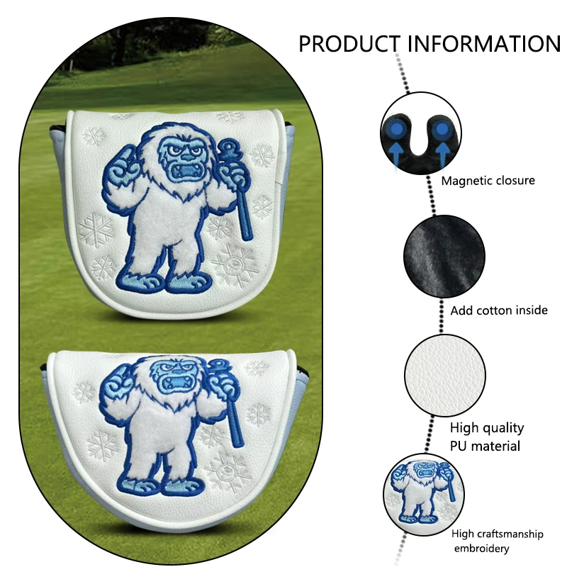 New DF3 Golf Push Rod Set Embroidered Snowman Half Round Push Rod Set Golf Rod Set Golf Double Ear Rod Set image 6