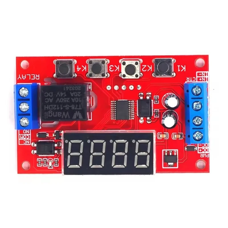 462D Programmable Timer Delay Relays Module Timing Delay DC5V/12V/24V Support Automation Controller Cycle Timing Control