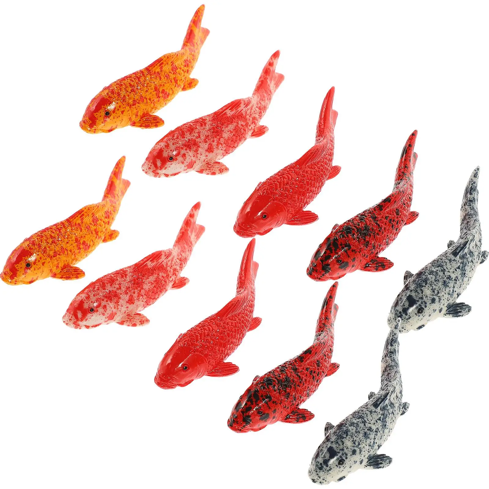 

20 Pcs Aquarium Decor Koi Decorations Toy Floating Fish Heater Resin Realistic Figure