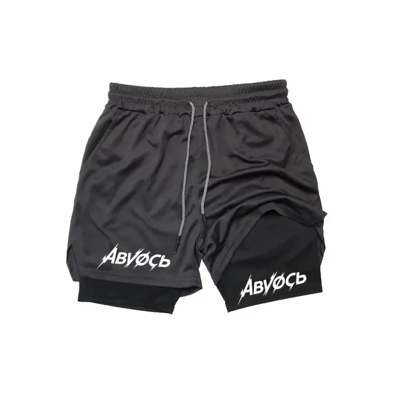 

Мужские быстросохнущие шорты 2-в-1: двухслойные, для лета, спорта, повседневной носки, фитнеса, тренажерного зала, бега, комплексных тренировок и модных образов
