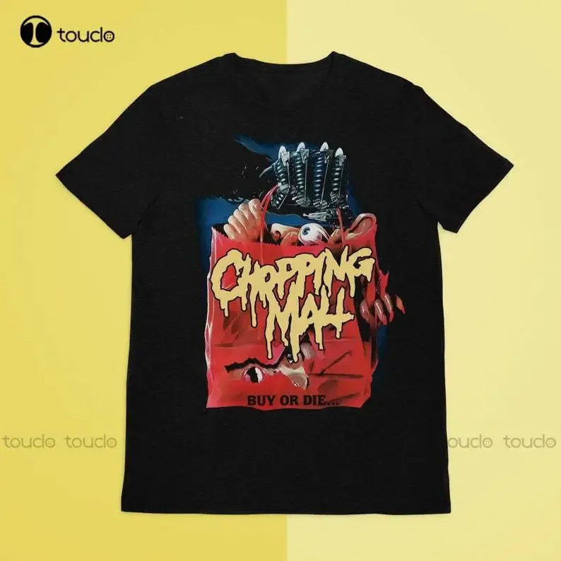 Chopping Mall T-Shirt, Horror Movies T-Shirt, Horror Shirt, Goth T-Shirt, Skull Shirt Digital Printing Tee Shirts Custom Gift