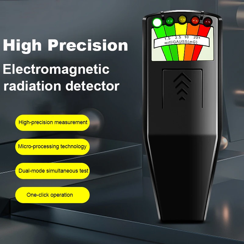 K2 Professional Digital Electromagnetic Field Radiation Tester Handheld 5 LED Gauss EMF Meter for Ghost Hunting Personal Safety