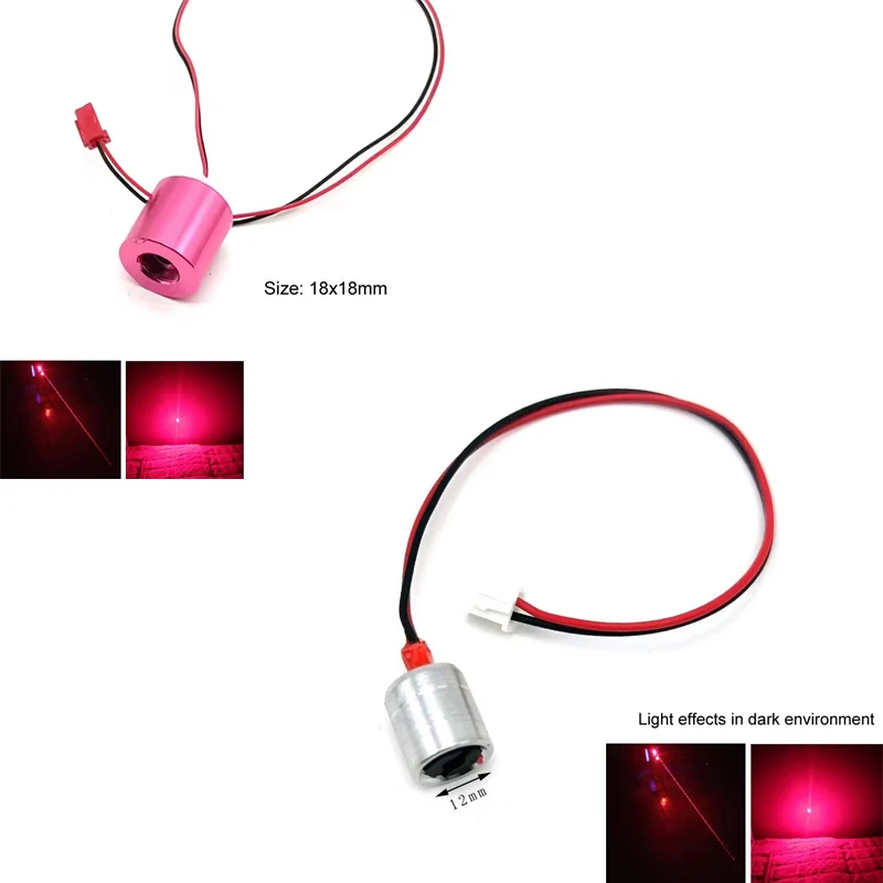 Dot 405nm/450nm/520nm/532nm/650nm Laser Module DIY Flashlight Stage Lighting Lab Industrial Equipment