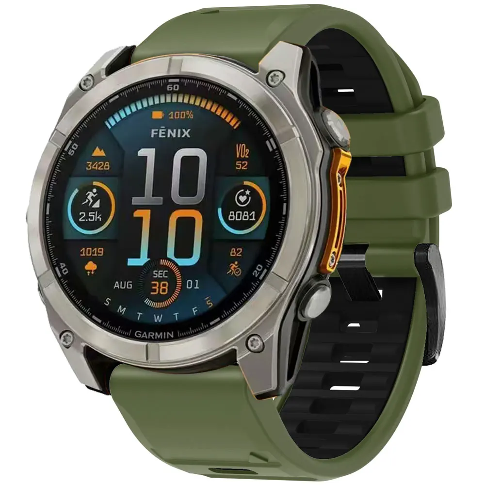 Official QuickFit Watchband For Garmin Fenix E 8 7X 7 6 6X/Epix Pro Gen 2 51mm 47mm/Tactix 26mm 22mm Silicone Strap Watch Band