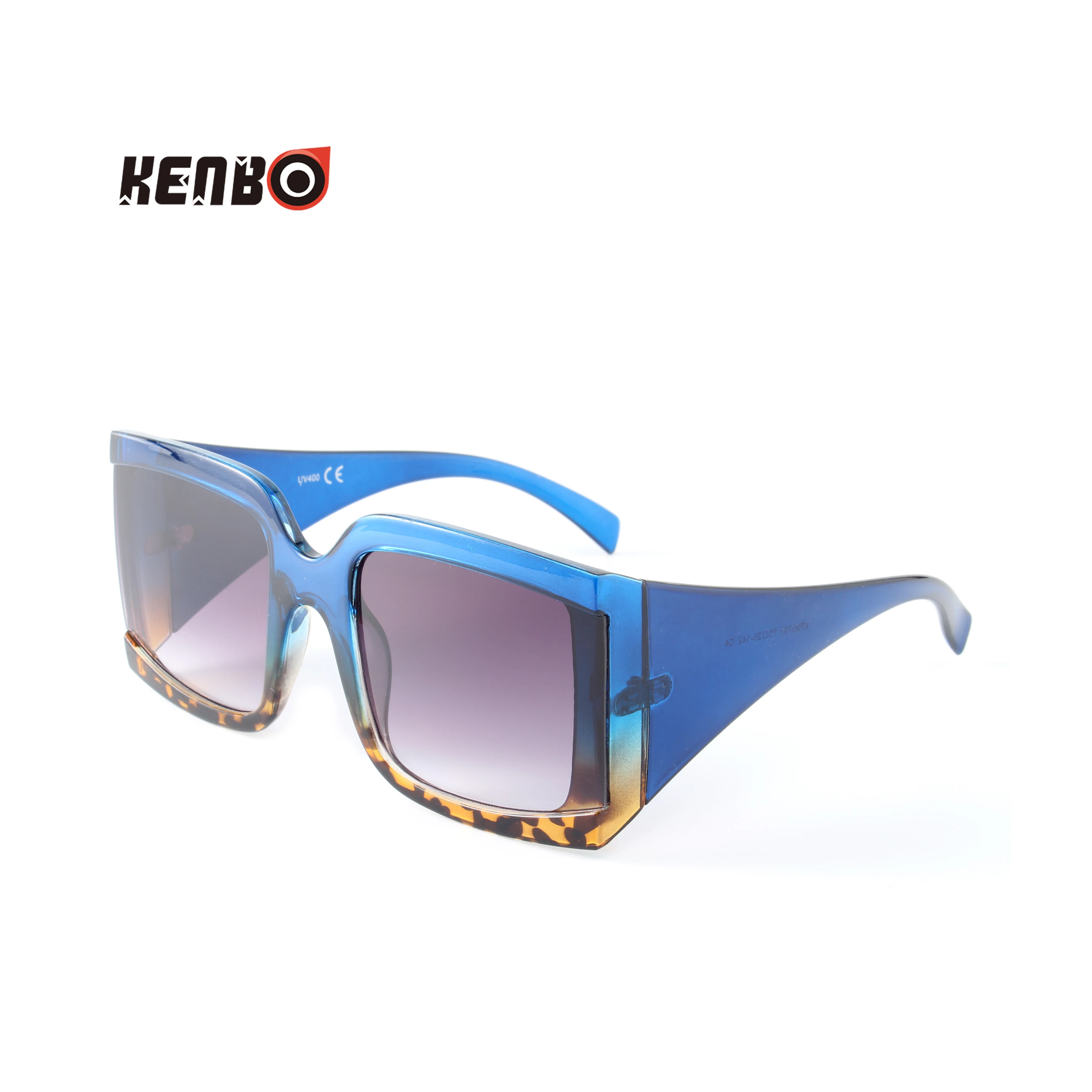 Kenbo-gafas de sol cuadradas Retro para hombre y mujer, lentes de sol de montura ancha, de diseñador, de gran tamaño, para conducir y pescar
