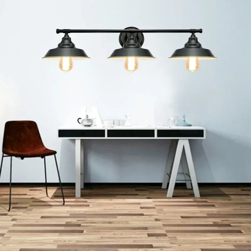 Bathroom Vanity Light 3 Light Wall Sconce Fixture Industrial Indoor Vintage Bedroom Bedside Antique Wall Mount Light MJ1013