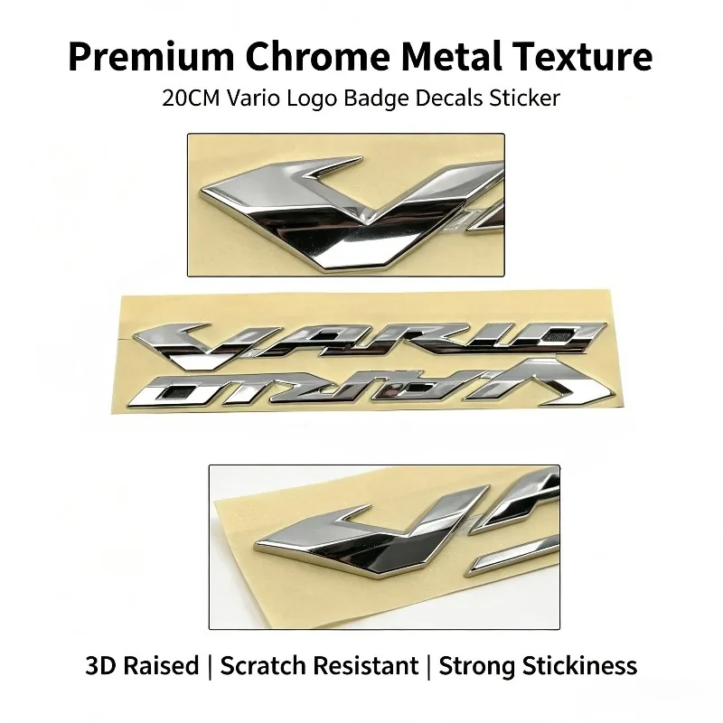 20CM Vario Logo Badge Decals Sticker For Honda VARIO 125 150 Motorcycle Scooter Emblem