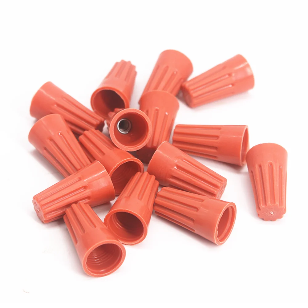 50PCS Wiring crimping cap P1-P6 screw connector rotating terminal spring type closed terminal 100 only wire connector 0.1-2.5m