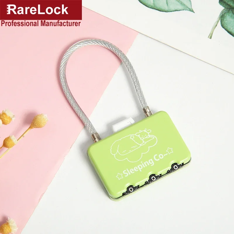 Color Combination Padlock Password Lock for Women Bag Handbag Backpack Jewelr Box Wooden Case DIY Rarelock ZS76 G