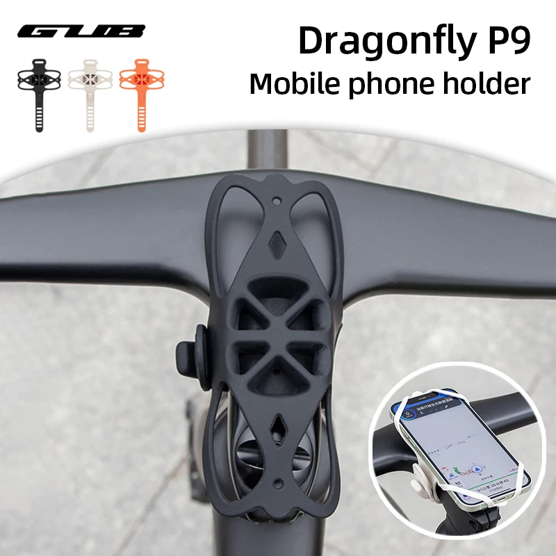 

GUB Bicycle Cell Phone Holder Anti-slip and Stable Bike Handlebar Mobile Phone Mount Environment Silicone for E-bike Motorcycle