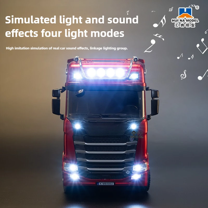 Huina 770S RC トラクター 1/18 電動 RC トレーラーモデルフルスケール 2.4 グラムリモートコントロールカーエンジニアリングモデルのおもちゃ男の子