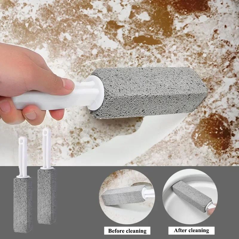 1Pc Pumice Stone Toilet Brush Bathroom  Cleaning Brush Limescale Stain Remove Cleaning Tool