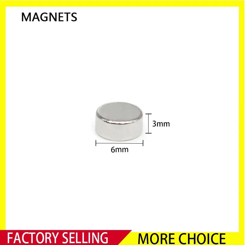 

6x3mm Small Circular Magnets 6x3mm For Home Refrigerators, Offices DIY 6x3mm
