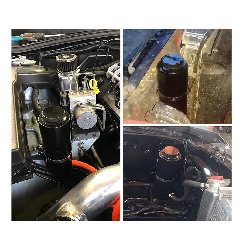 

Well Black Aluminum Car Universal Radiator Coolant Tank 800Ml Coolant Expansion Tank Cooling Catch Bottle Overflow Reservoir Par