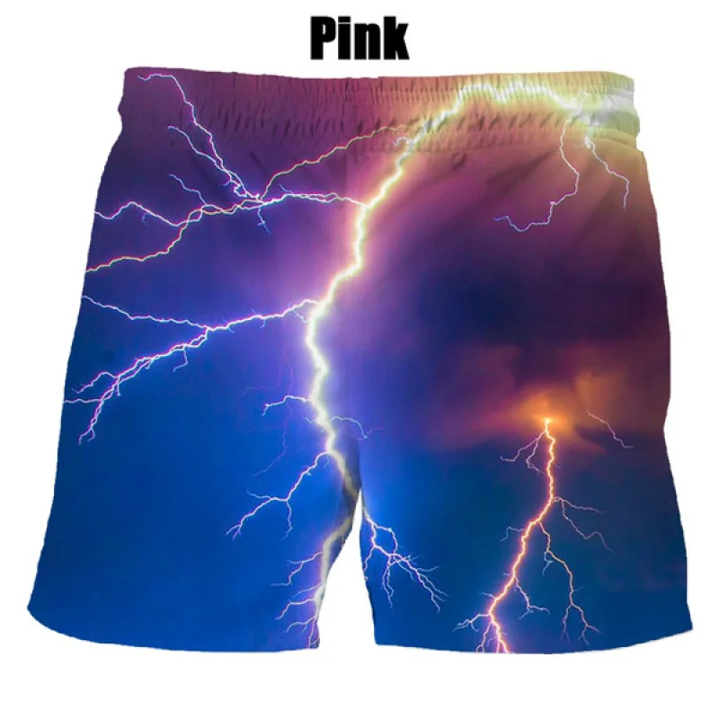 New Summer Hot Sale Lightning Fashion 3d Printing Men\'s Women Casual Summer Shorts Cool Shorts