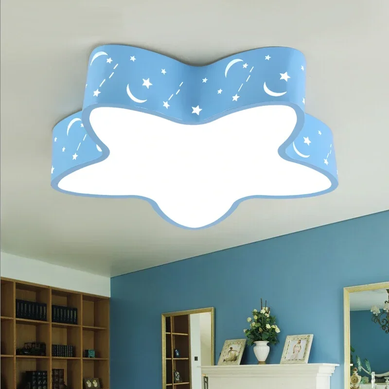 

Star Shape 40/50CM LED Metal Acrylic Ceiling Light Boy or Girl Cartoon Lamp for Children Room Bedroom Living Rom Dinning Room