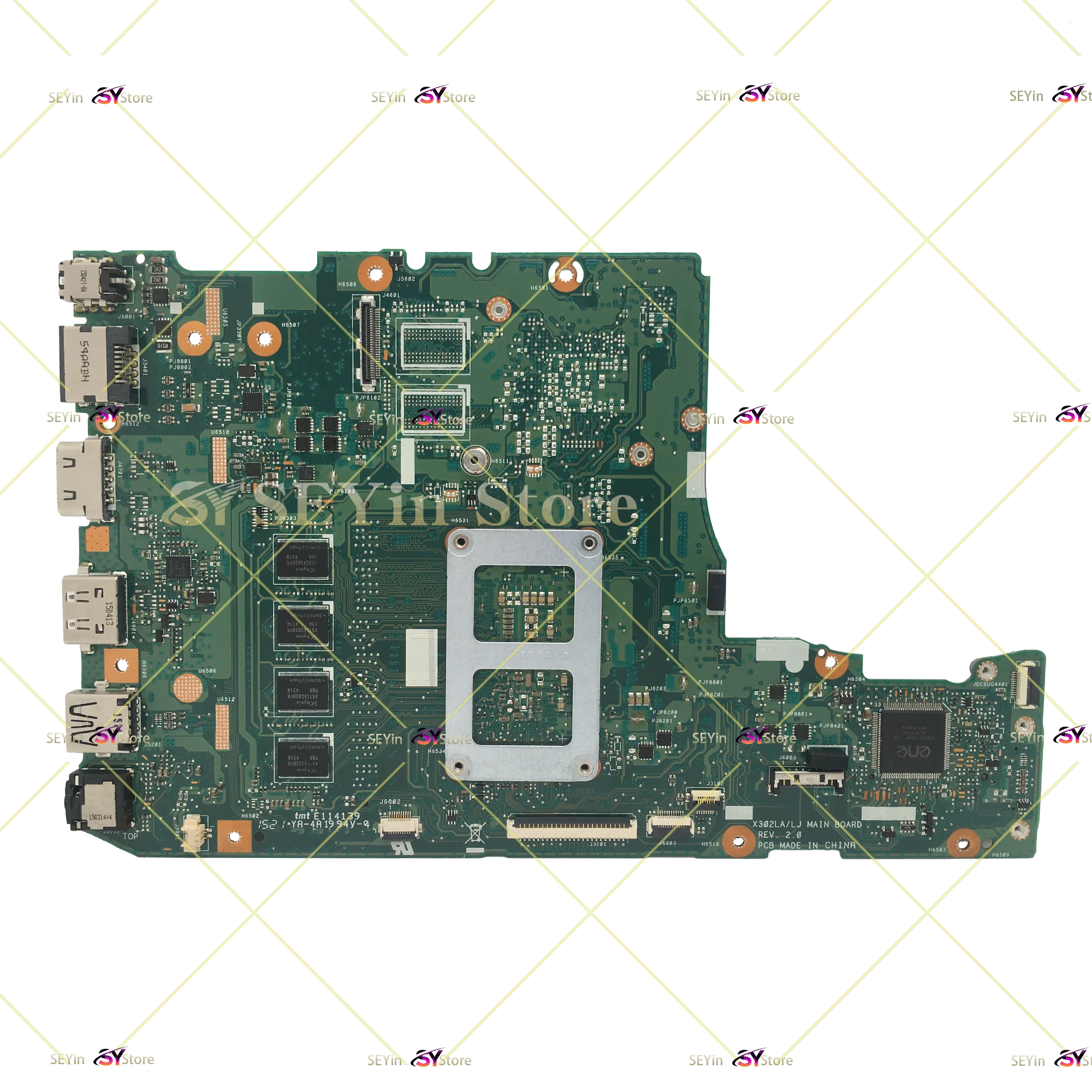 X302LA Laptop Motherboard For ASUS X302L X302LA/LJ X302LJ I3 I5-5200U I7-5500U 4G-RAM Mainboard 100% Working