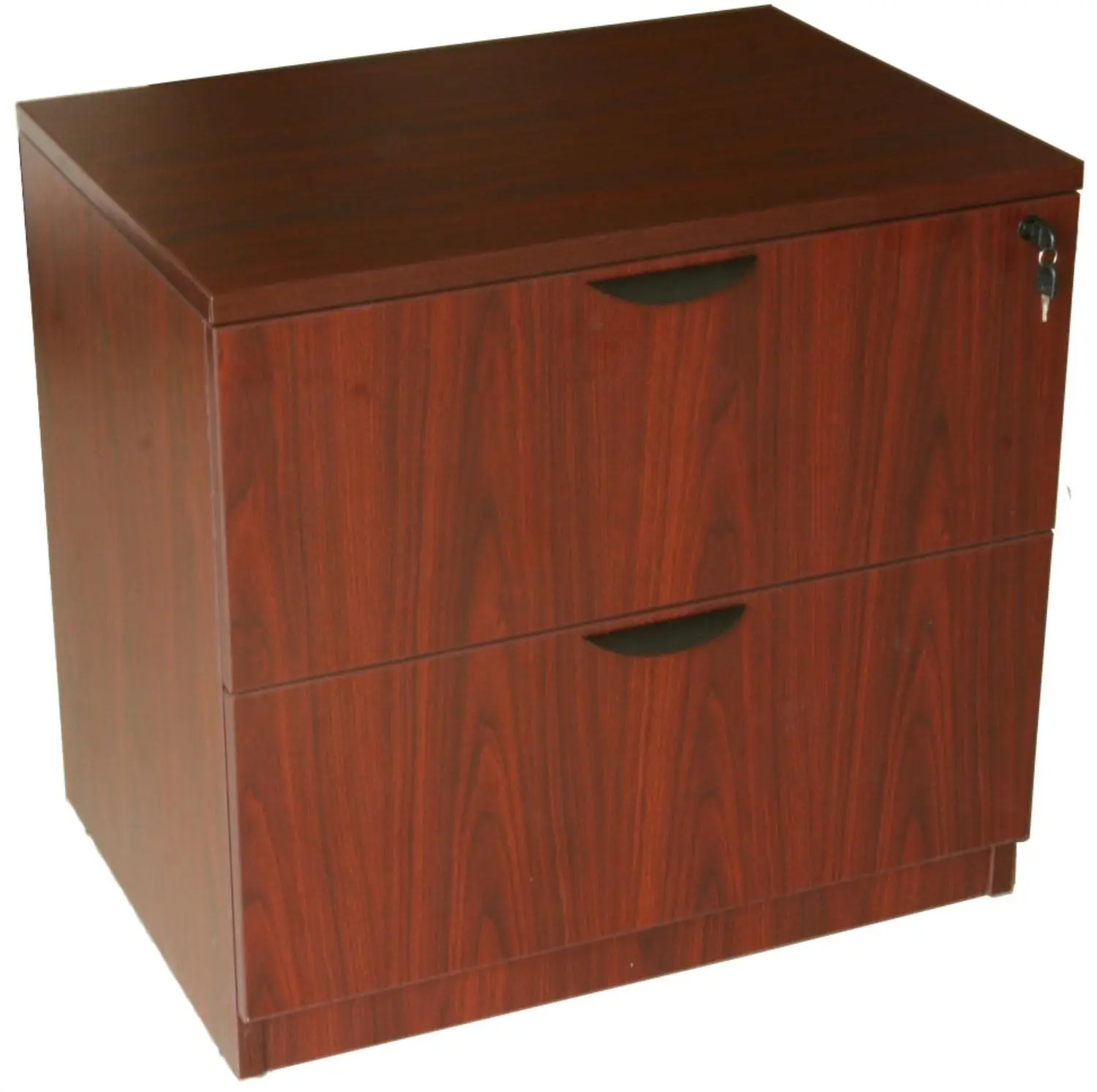 N112-M 2-Drawer Lateral File in Mahogany