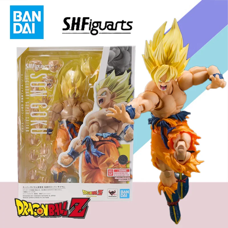 

Оригинальный Bandai S.H.Figuarts SHF Dragon ball Super Saiyan Son Goku Legendary Super Saiyan, комплект экшн-модели аниме, готовая игрушка