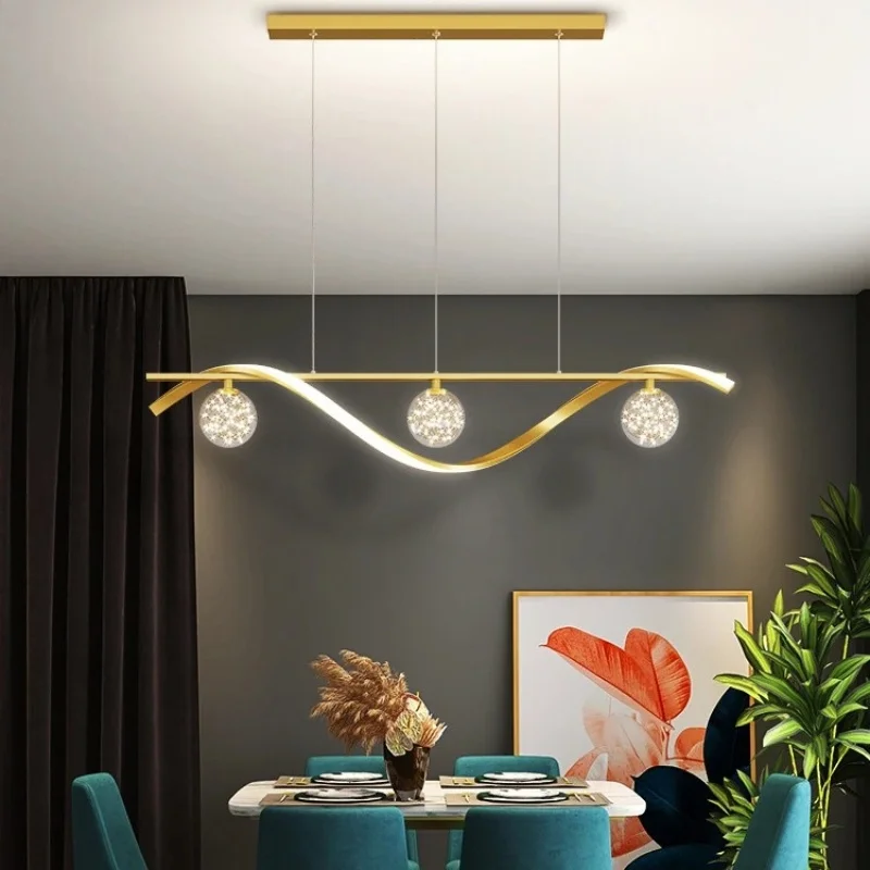 

Nordic modern style starry sky pendant light simple LED glass hanging lamp dining room dining table front desk lighting fixtures