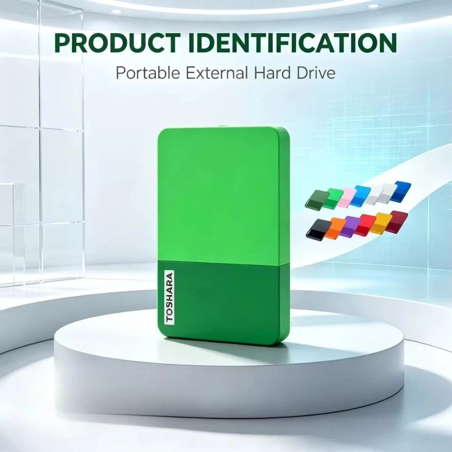 Original T0 Portable External Hard Drive ArmyGreen/Green/Pink High Speed Storage Disk Compatible with Laptop Desktop Mac Android