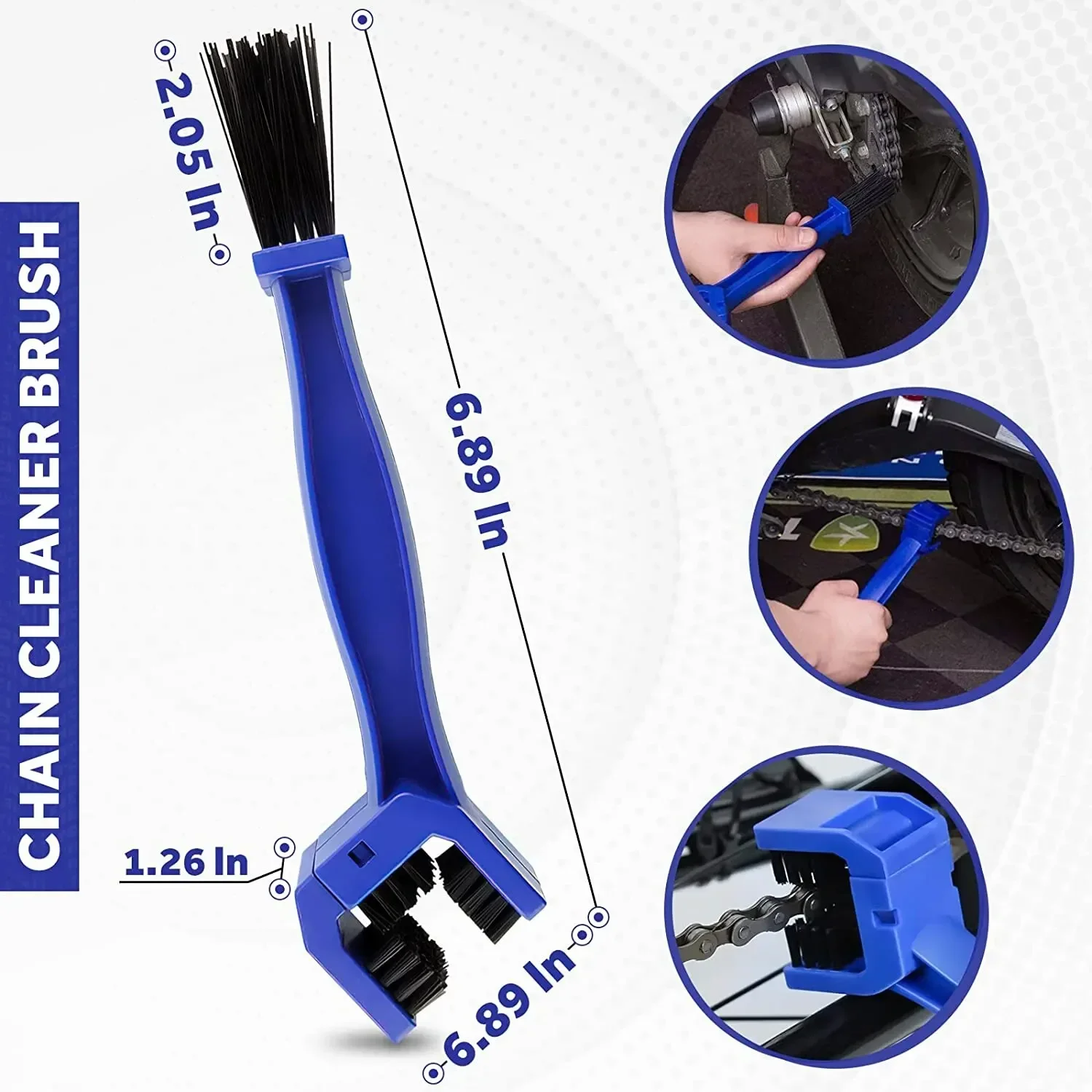 Motorcycle Chain Cleaner Chain Brush Tool for KTM Enduro SMC Yamaha Tenere 700 BMW R1200GS R1250GS Husqvarna Kawasaki Suzuki