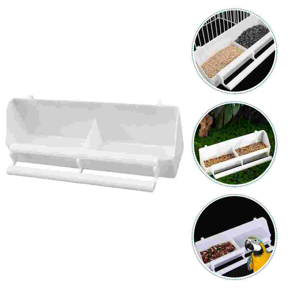 Bird Accessories Pet Feeder Plastic Feeders Anti-spill Cockatiel Food Container