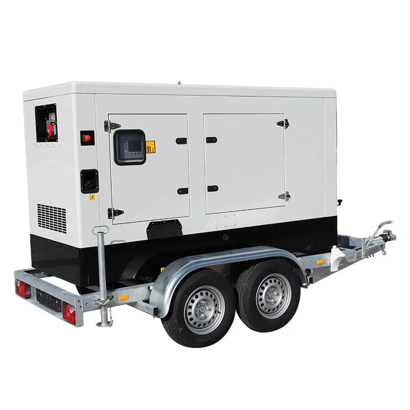 Customized 20kva Uk Power Plant 20kw Trailer Mounted Diesel Engine Generator Diesel 20kva Filter Consumes