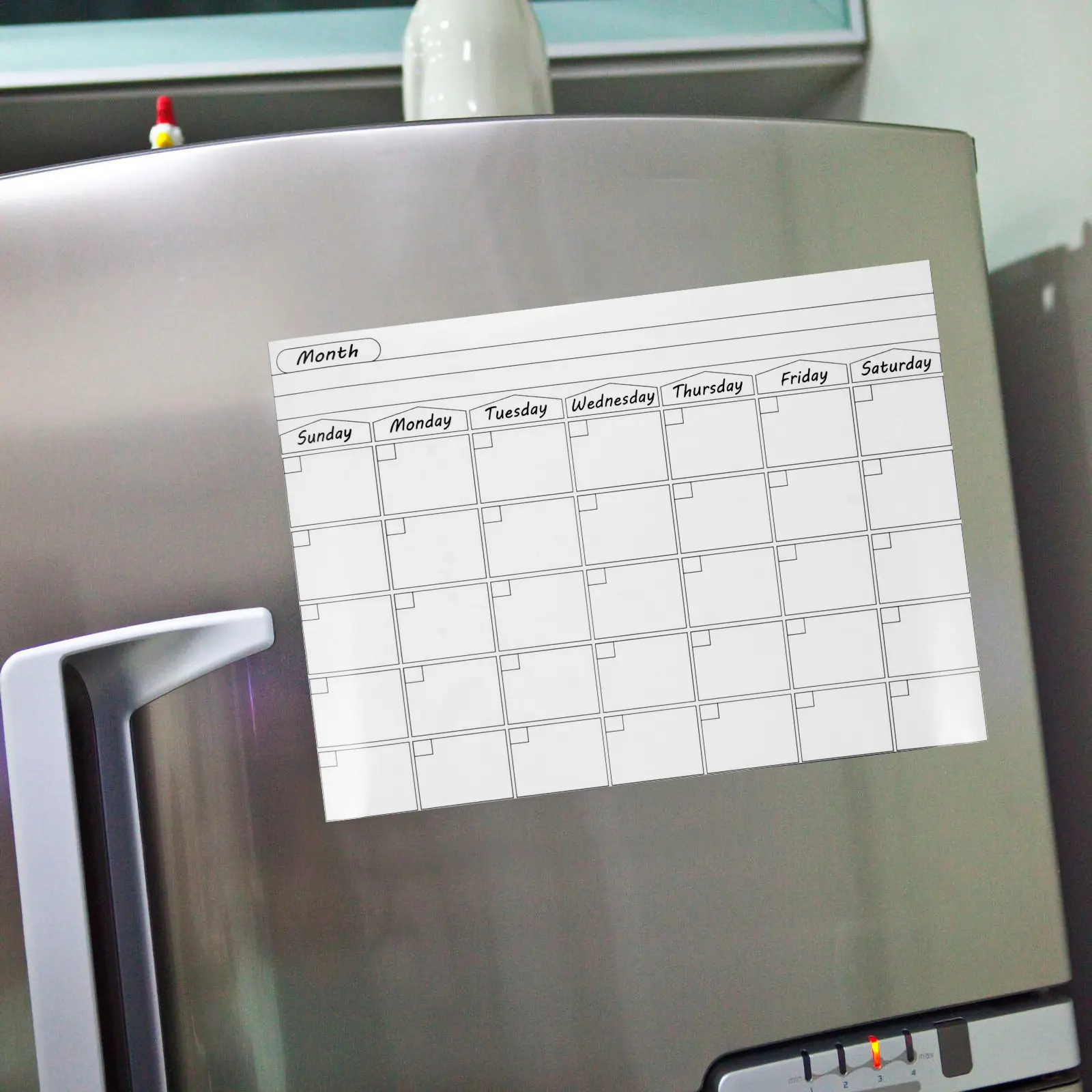 

Магнитная доска для заметок на холодильник, 1 шт., стираемая, с милым мультяшным рисунком, для плоских поверхностей, сухостираемая, инструмент для записи расписания