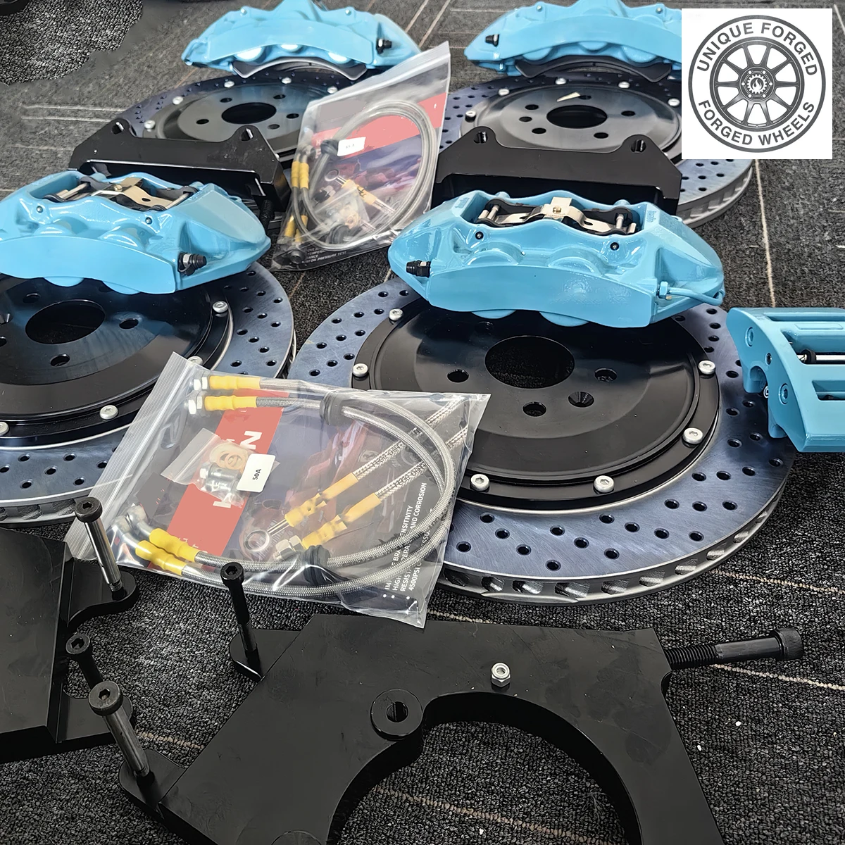 

26 Style OEM Brake System Replacement Parts GT6 6 Piston & 4 Piston 380mm Disc