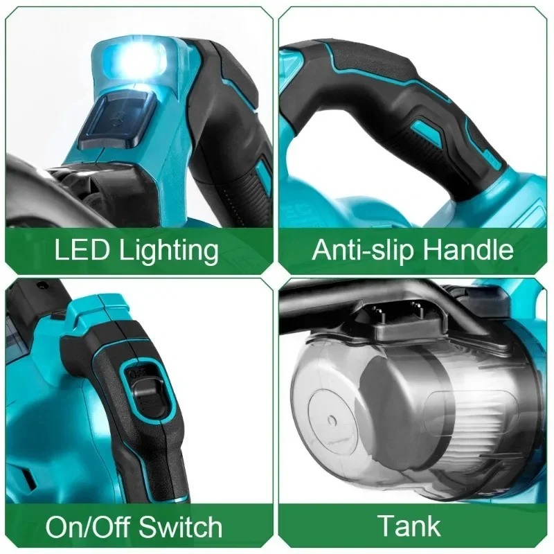 Cordless Handheld Electric Vacuum Cleaner 1000W Powerful Rechargeable Household Indoor Cleaning Tools For Makita 18V Battery