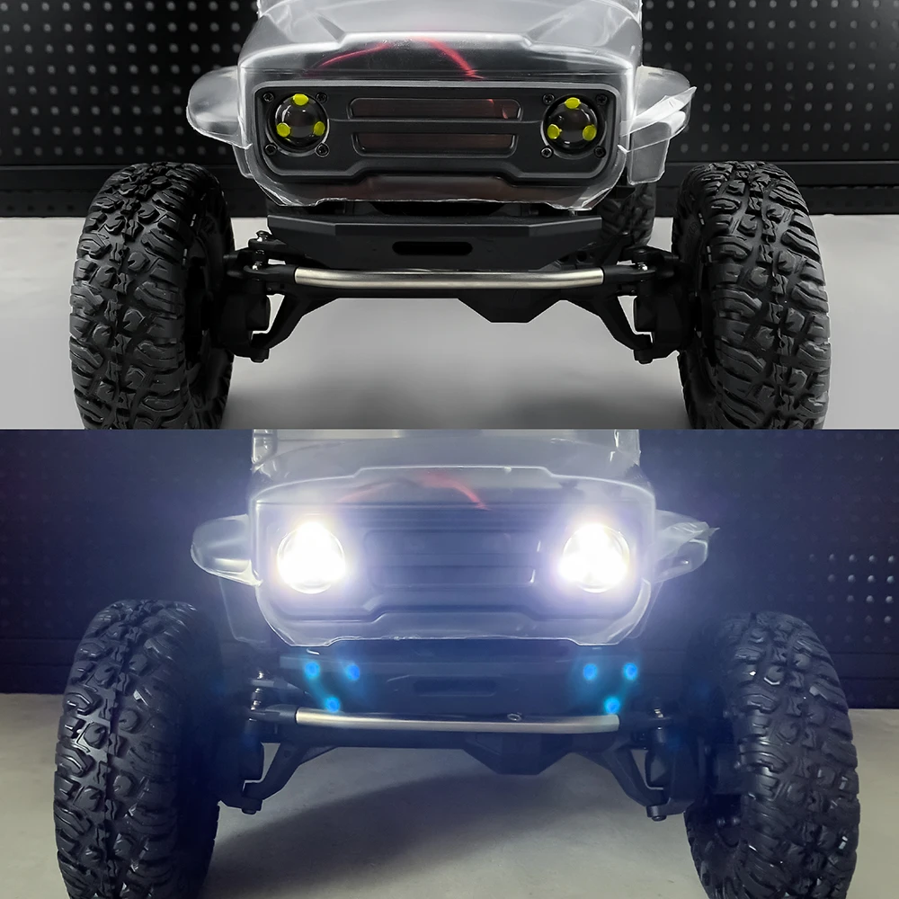 AXSPEED RC Car LED Light Headlights Taillight for Vanquish Products VS4-10 Phoenix VPS09007 1/10 RC Crawler Car Upgrade Parts