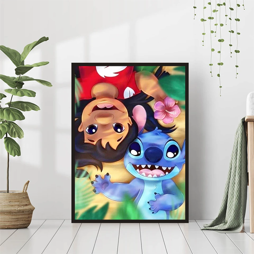 Disney diamentowa mozaika ścieg Lilo DIY Hobby 5D malowanie sztuka kreskówka nowa kolekcja haftów 2023 wyprzedaż nowoczesna dekoracja domu