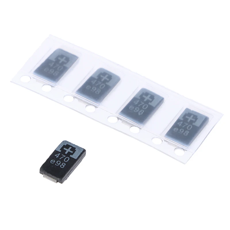 

5 PCS 2R5TPE470M9 470 2.5V 470UF SMD Tantalum Polymer Capacitors Tantalum Capacitor