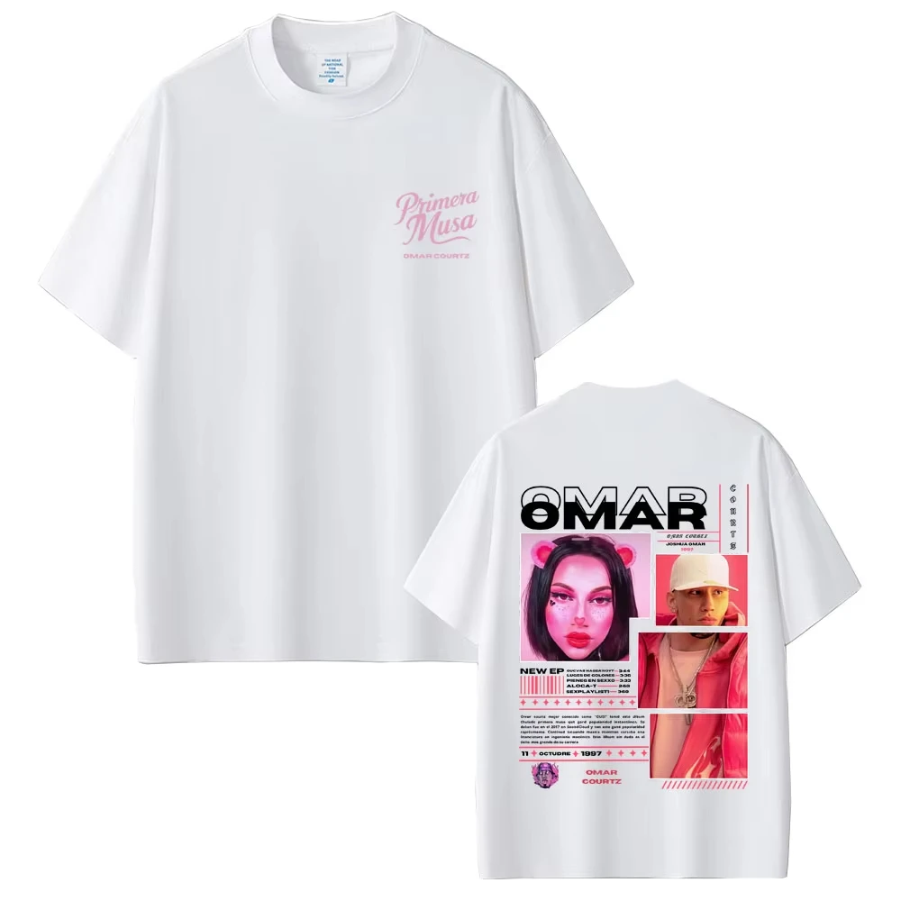 مغني الراب عمر كورتز بريميرا موسى تي شيرت الرجال النساء موضة الهيب هوب المتضخم تي شيرتات قصيرة الاكمام عادية القطن تي شيرت تقليدي #3