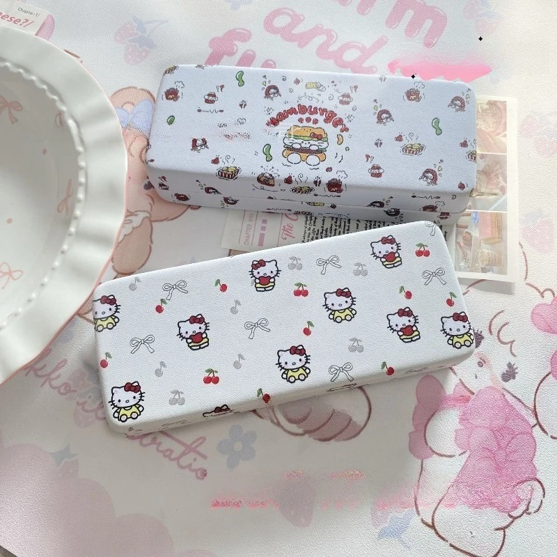 

Hello Kitty Glasses Box Cute Cartoon Myopia Anti Fall and Anti Pressure Portable High Beauty Sunglasses Box Student Wholesale