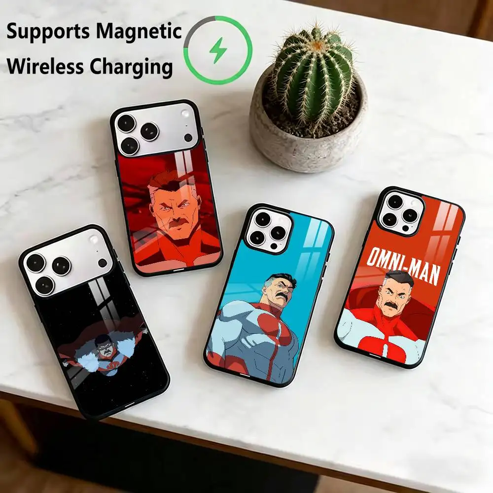 I-Invincible O-Omni-Man Phone Case For iPhone18 17,16,15,14,13,12,11 Plus,Pro Supports Magnetic Wireless Charging Gift