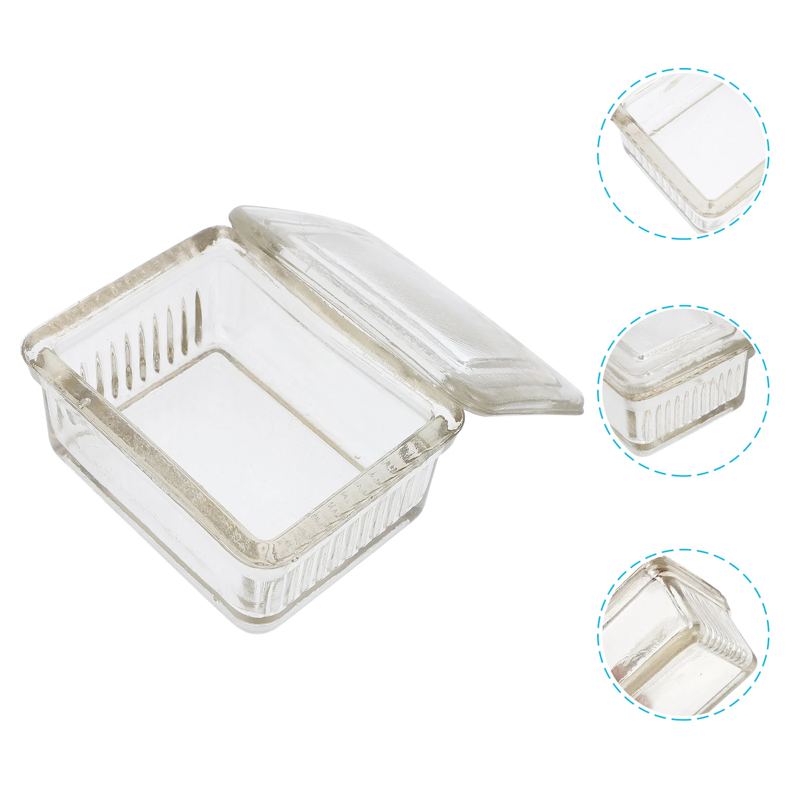 

1pc Horizontal Dyeing Tank Coplin Jars Staining Glass Lab Accessories Screw Cap Lid Transparent Staining Tank Reusable
