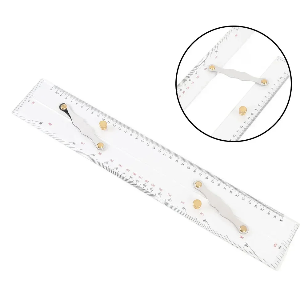 1 Pcs Marine Navigation Parallel Ruler 450mm Acrylic High Transparency Plotting Tool For Sea Chart Use Boat Parts Accessories