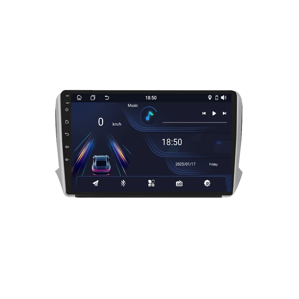 Carplay Android Auto Autoradio Voor Peugeot 2008 208 Serie 2012-2018 Multimidia Video Player QLED Scherm 2din stereo Head Unit - afbeelding 2