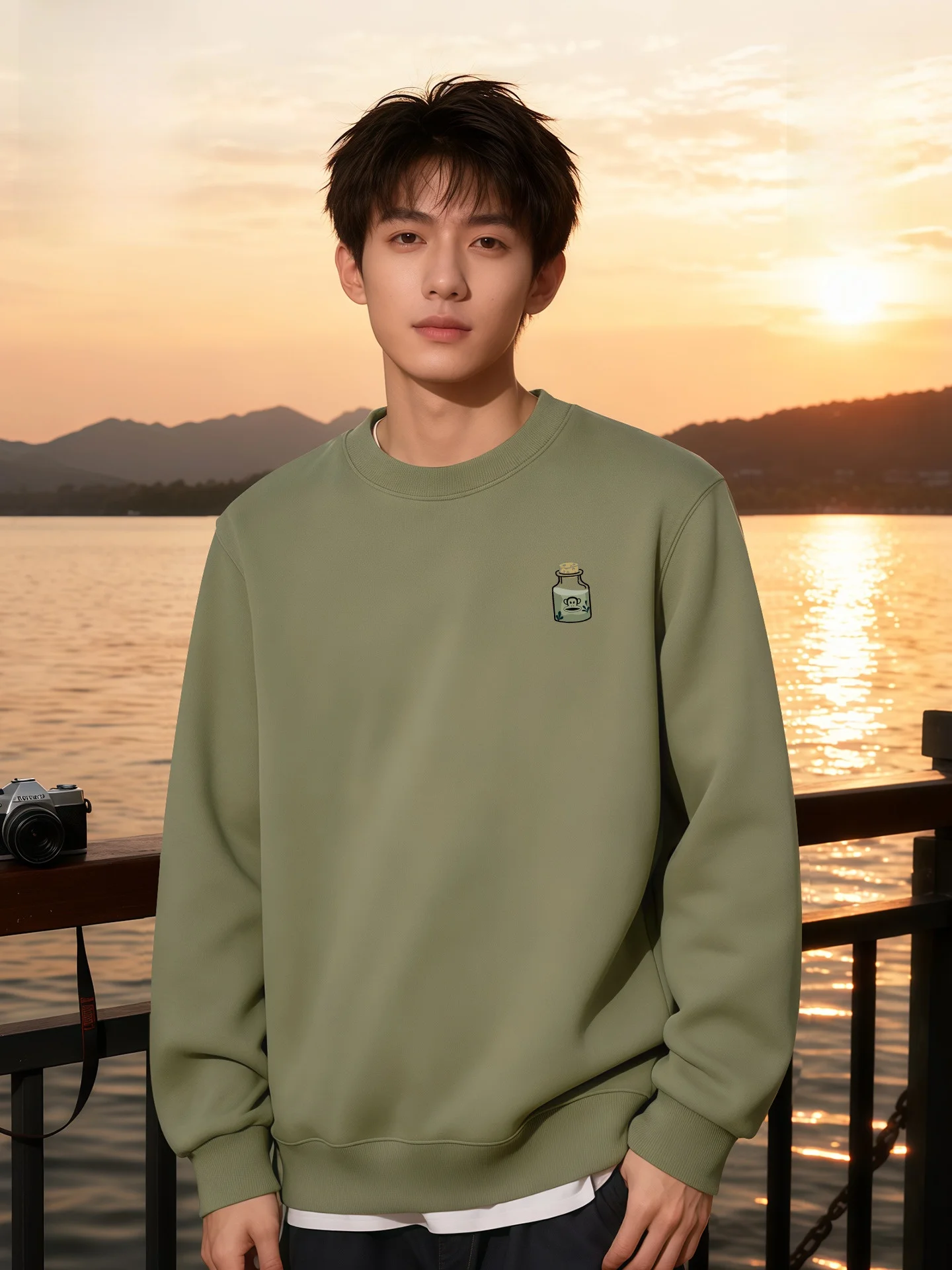 

Утепленная флисовая толстовка с длинными рукавами и круглым вырезом, теплая верхняя одежда, повседневное зимнее пальто для молодежи и взрослых