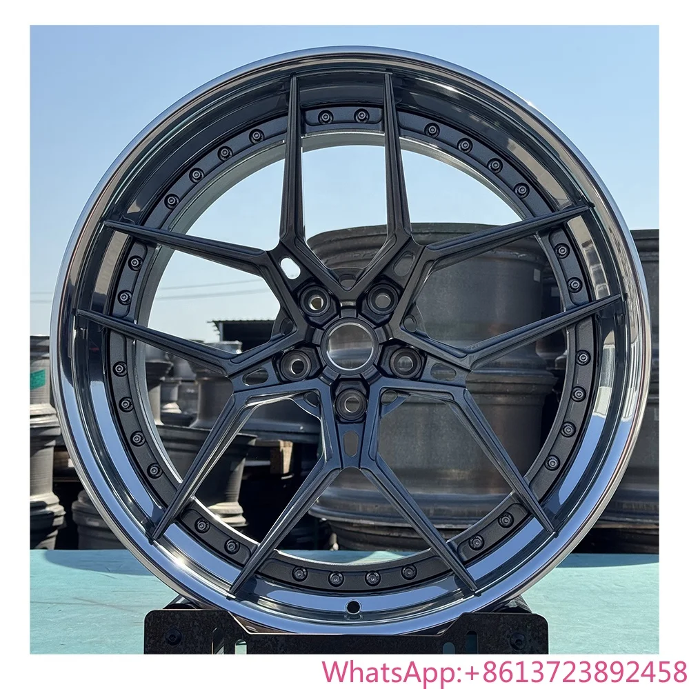 

19 20 21 22Inch Forged Racing Car Wheel Custom Polished Lip 2-Piece Wheel Rim for BMW Mercedes Audi Porsche Land Rover