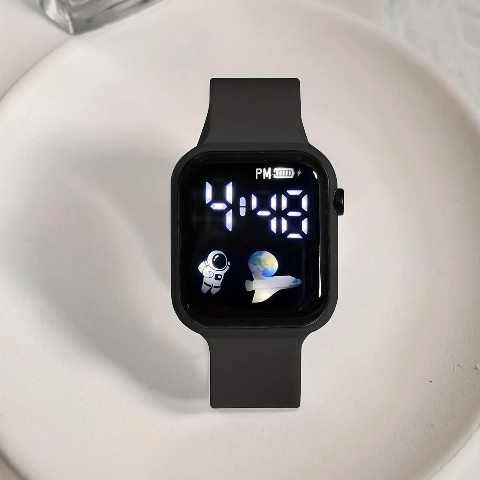 Kids Watch Sport LED Digital Watches Spaceman Silicone Strap Waterproof Electronic Wristwatch for Children Boys Girls Gifts