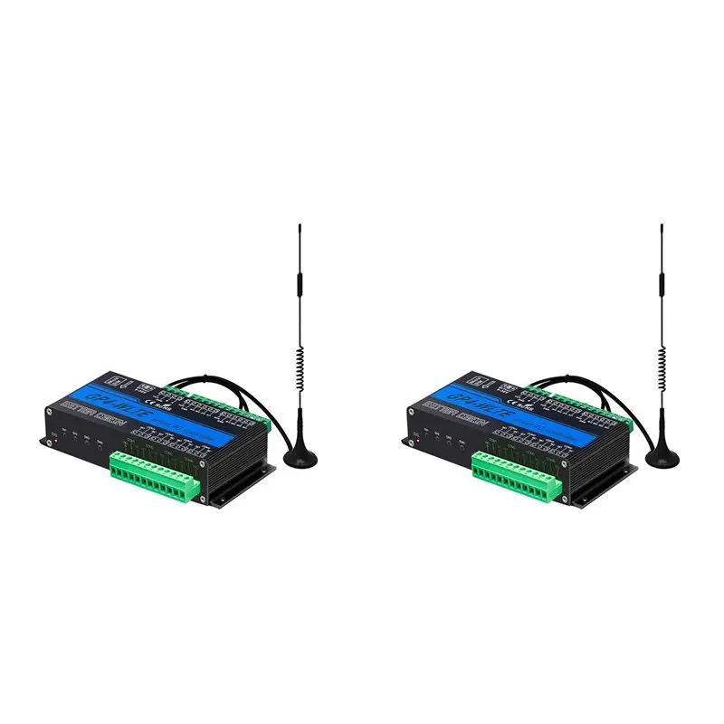 ABJN-2X GP4-WLTE Умный 4G GSM контроллер с глобальным управлением через SMS, приложение, RS485, WEB-управление, 4 канала, аналоговые входы 4-20 мА, релейные выходы 10А, вилка стандарта ЕС