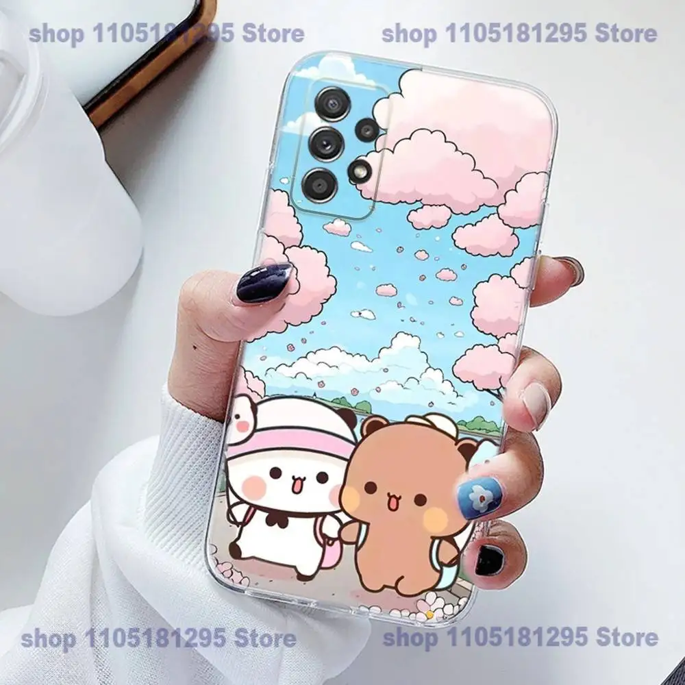 Casing Ponsel BuBu D-DuDu Lucu Silikon untuk Samsung S23,21,22,20 FE Lite,S10,9,PIus,A70,Transparan Lembut