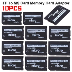 1-10PCS New Micro SD TF to MS Card Adapter Mini Memory Stick Card Reader Adapter Replacement Parts Accessories for Pro Duo