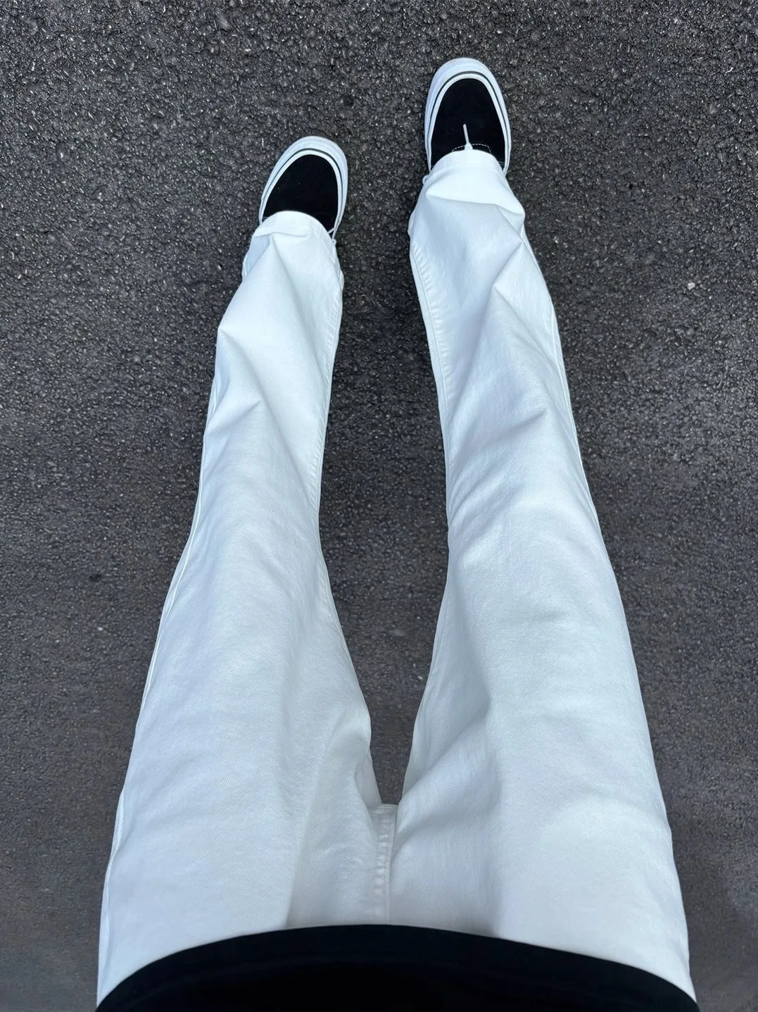 

Cleanfit American Sle White Jeans Men's Straight Leg Slim Fit Leg Lengthening Pants High Sensation Knife Jeans