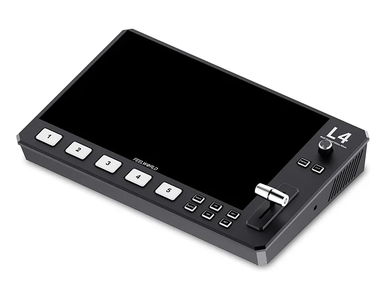 FEELWORLD L4 10.1 Inch Touch Screen USB3.0 Video Mixer Switcher 4K Multi Camera Fast Streaming Live Broadcast Video Mixer - Image 3