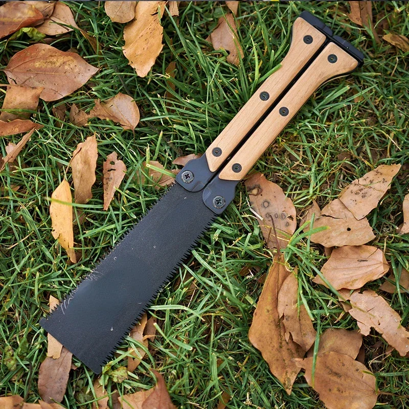 

Cheap And Fine Bestselling Folding Double Blade Butterfly Saw Outdoor Camping Ultralight Portable BC Camping Firewood Saw
