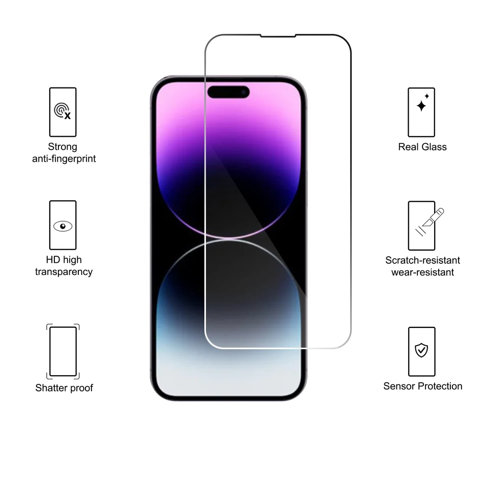 Funda protectora magnética para iPhone 14 / iPhone 13, incluye 3 vidrios templados a juego, protege la cámara trasera, invisible/con soporte/borde TPU, anillo magnético integrado, carga inalámbrica 8